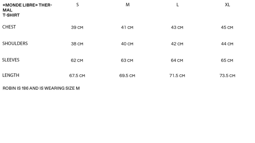 Sizechart