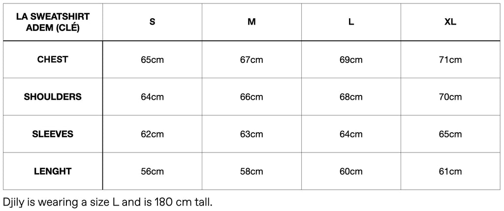 Sizechart