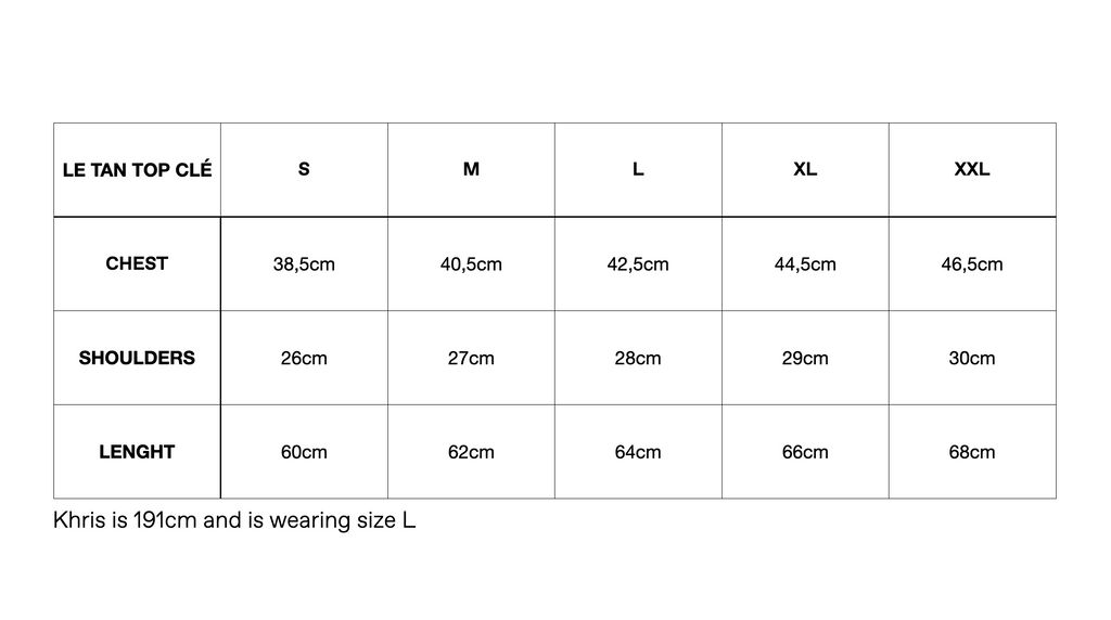 Sizechart