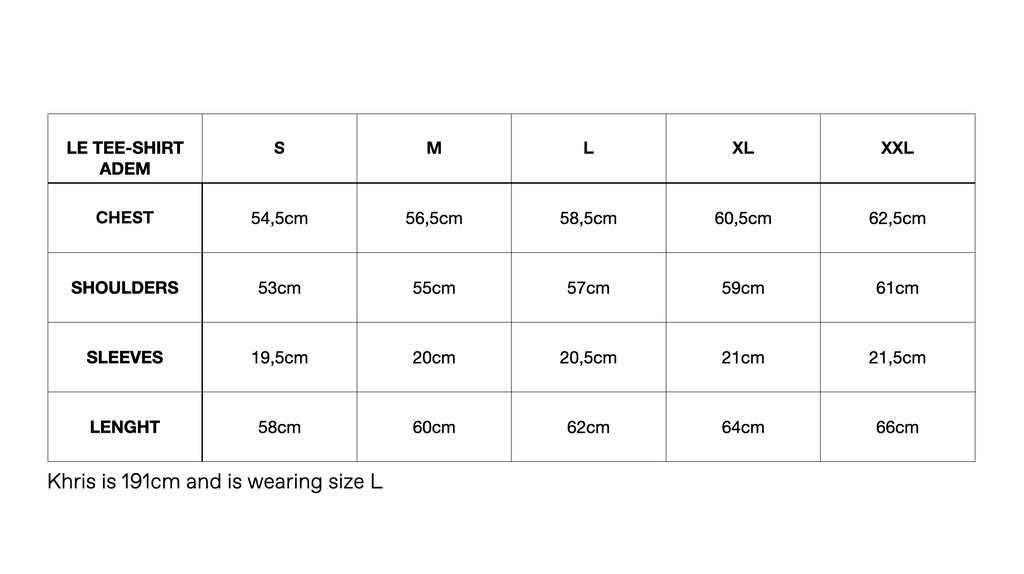 Sizechart