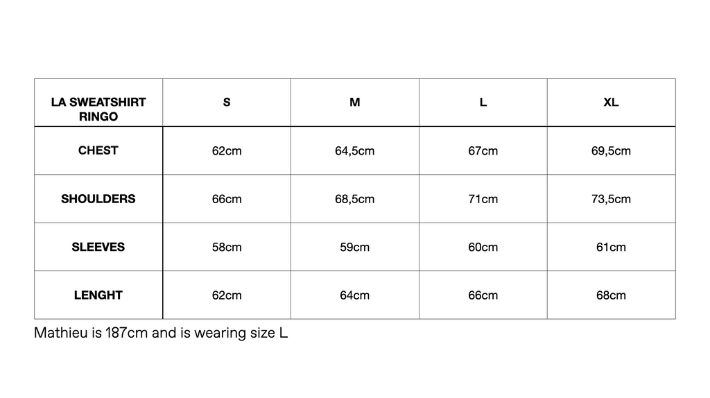 Sizechart