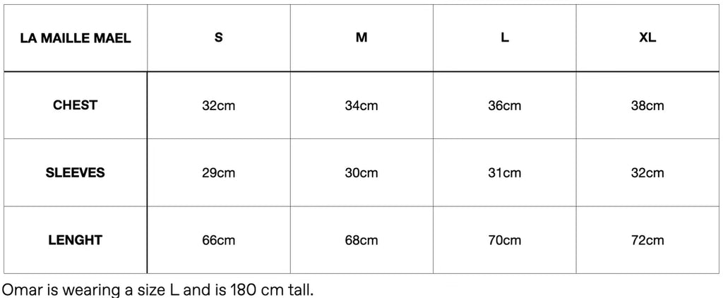 Sizechart