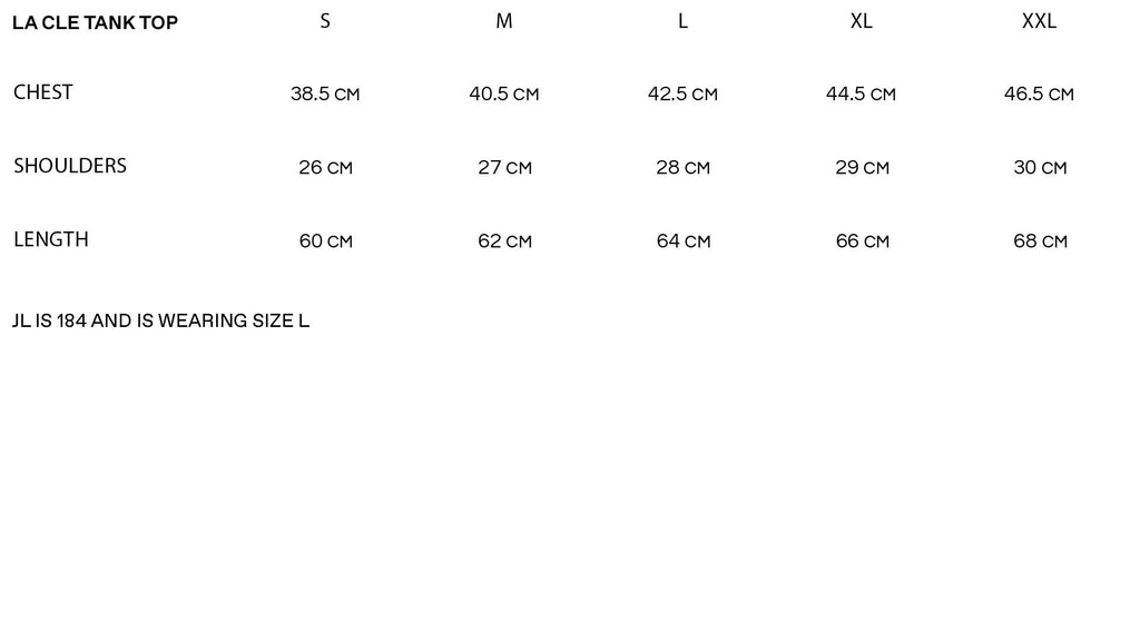 Sizechart