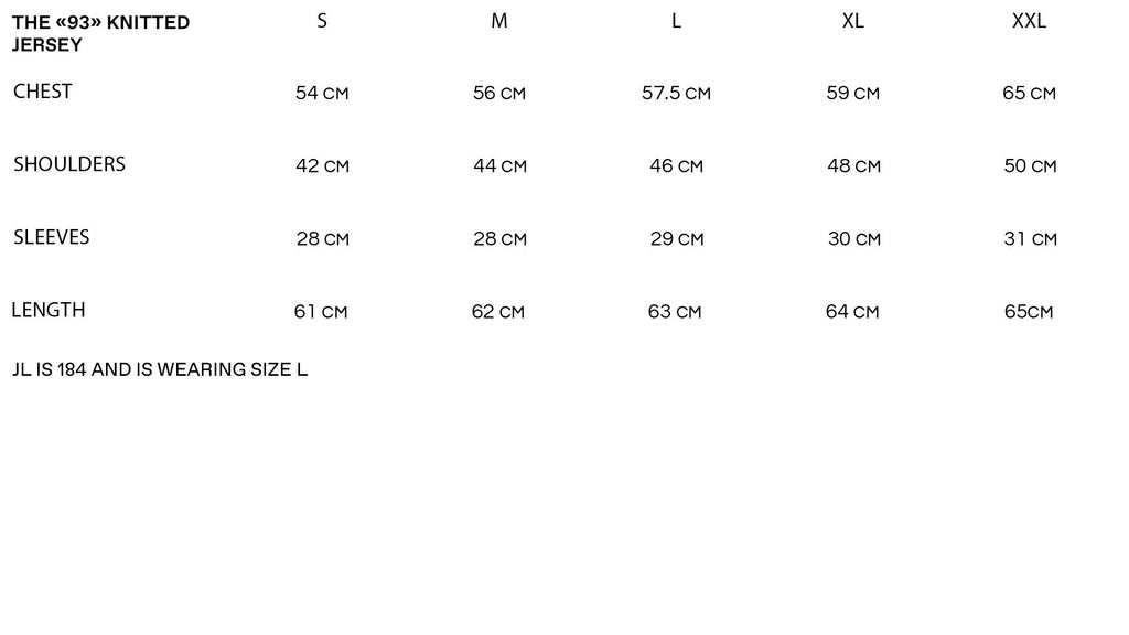 Sizechart