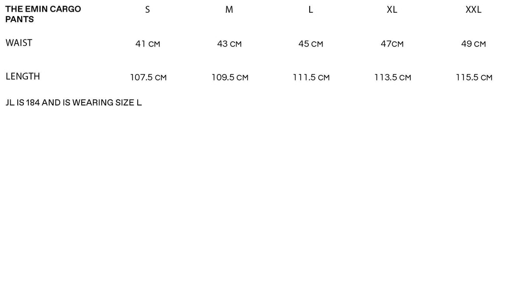 Sizechart