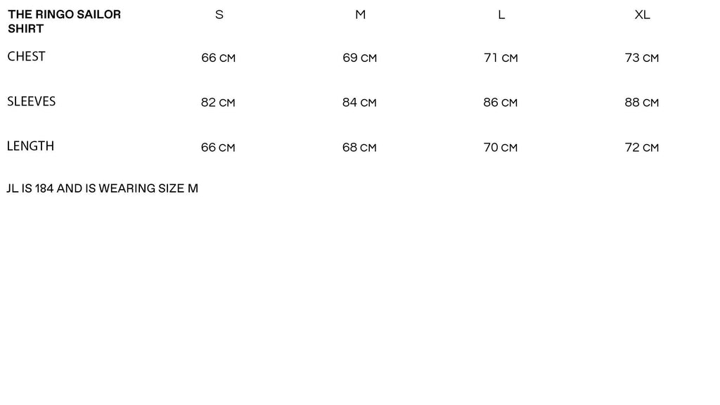 Sizechart