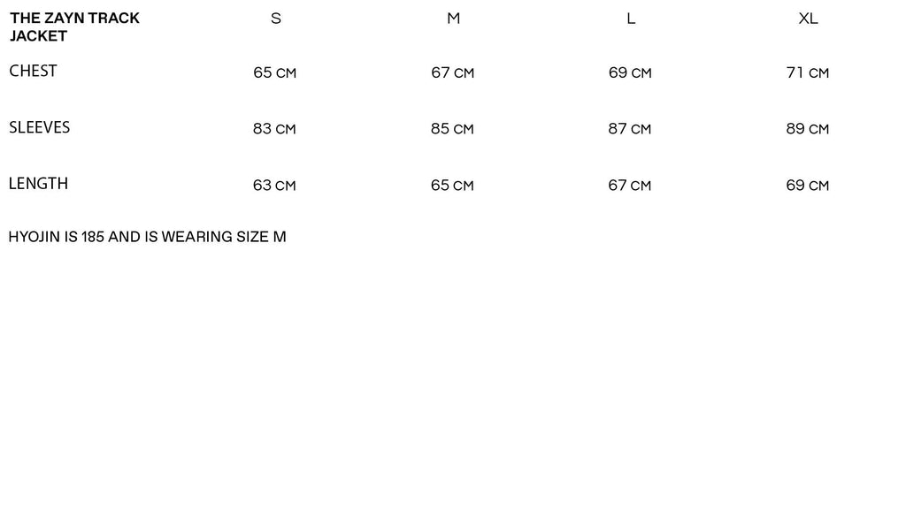 Sizechart