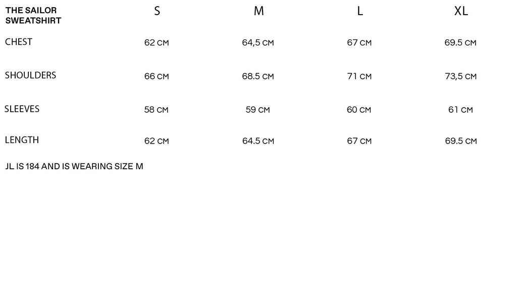 Sizechart