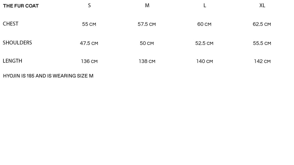 Sizechart