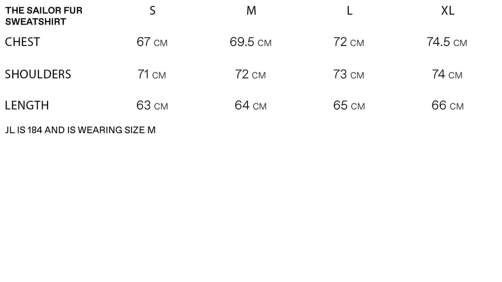 Sizechart